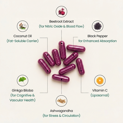 Organic Beetroot Capsules (1,000mg)